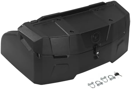 TCT-MOTORPARTS 95L LLDPE ATV Rear Seat Rack Cargo Storage Trunk B...