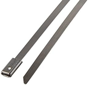South Main Hardware 888103 50-Pack 5 inch Stainless Steel Cable Ties, 200-lb Test