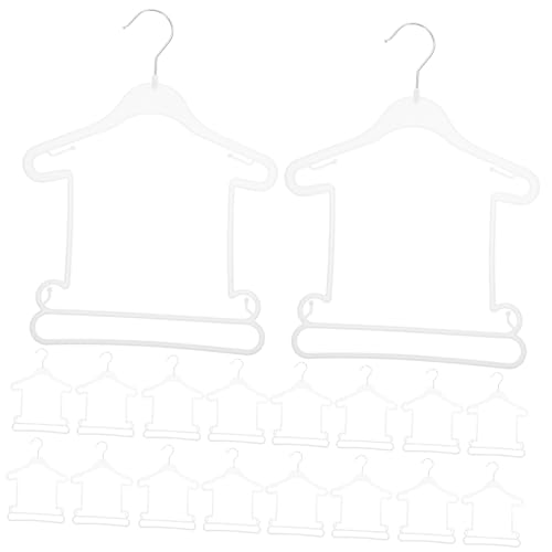 Happyyami Set of 20 Plastic Hangers for Baby Clothes Anti-Slip Design Safe for Boys and Girls Family Use