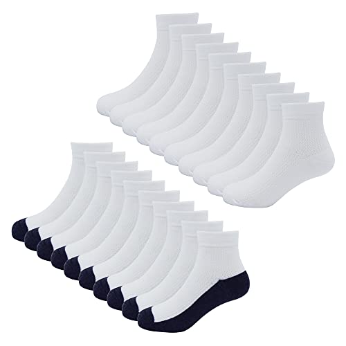 Unisex Kids School Socks for Girls Boys Youth Summer Trainer Socks Children Thin Cotton Ankle Socks Mesh Short Socks