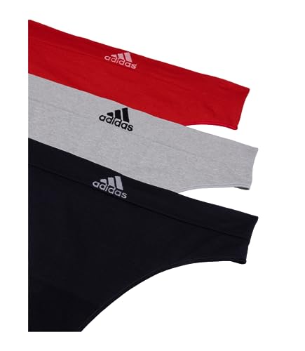 Image of adidas womens Seamless Thong Underwear 3-pack