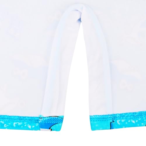 HUAANIUE Boys Swimming Short Sleeve Swimsuit 3-12Y Kids One Piece Swimwear Navy Sun Protection 50+ Swim Clothes UPF Warm Sportwear Costume Summer Surfing