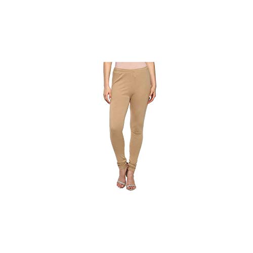 Image of BIBA Womens Coated Leggings (Camel Large)