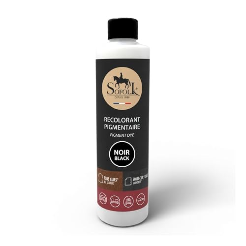 Sofolk - Peinture Cuir/Simili-Cuir - Recoloration pour Cuir Abimé, Rayé, Giffré, Décoloré - Volant de Voiture, Siège Auto, Canapé, Chaussure, Veste et...