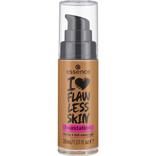 Essence Cosmetics Base I LOVE FLAWLESS SKIN, de larga duración, matificante, resultado inmediato, mate, 30 ml