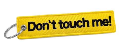 Image of emc.nexus Lunexus "Don't Touch Me!" Keyring - Yellow, 13 cm