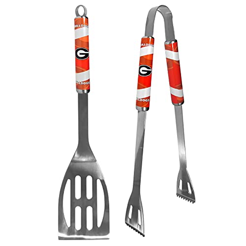 NCAA Siskiyou Sports Fan Shop Georgia Bulldogs 2 pc Steel BBQ Tool Set One Size Team Color