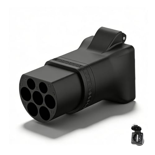 Typ 2 auf Schuko Adapter für Elektroauto Ladestation 16A 220V 3.5KW Schuko Euro Stecker Kompatibel mit Öffentlichen Ladestationen & Heimladestationen für Roller Elektrorollstühle Elektrofahrräder