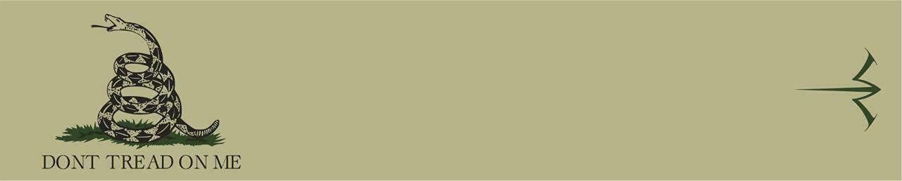 White Water Archery Laminated Solid Tan Gadsden Flag Don't Tread on Me Arrow Wraps 15pc Choose Length Width (7, 1.4)