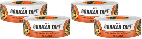 Image of GORILLA White Duct Tape, 1.88 inch x 30 yd, 4-Pack
