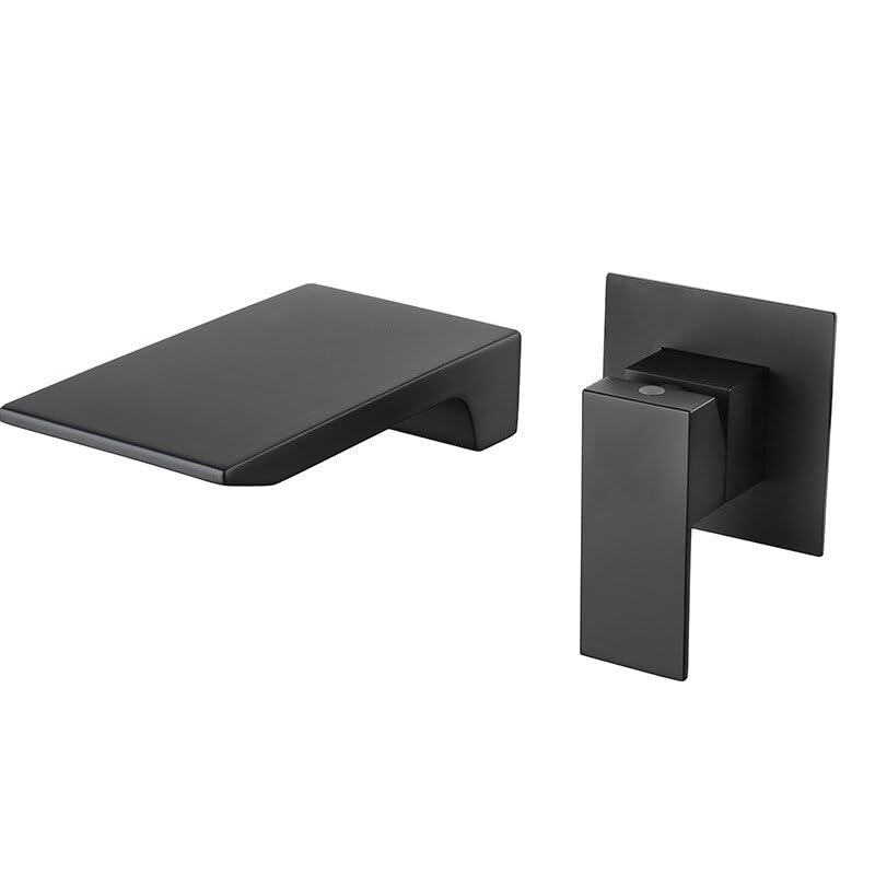 Grue mitigeur de lavabo mural pour vasque moderne pour rénover une salle de bain zen