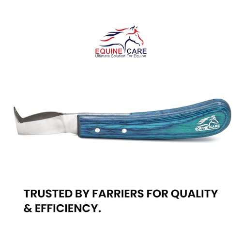 Equine Care Double-Edged J2 Stainless Steel Hoof Trimming Loop Knife, Hoof Pick with Sheet Handle - Versatile Farrier Tool for Horse & Cow Hoof Care, Ideal for Farriers & Horse Owners. - Image 4