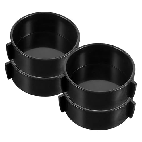 VICASKY 4Pcs Reptile Water Dish Durable Feeding Bowls for Bearded Dragons Lizards and Pets Easy to Clean Compact Design for Terrarium Use