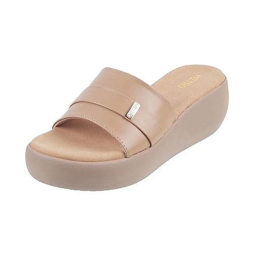 Image of Metro Women Wedge Heel Fashion Slip-on Sandal