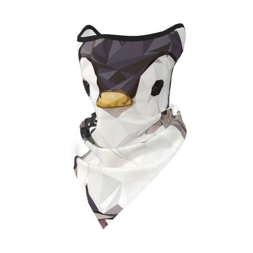 POEZJZW Bandana con estampado de pingüinos, bufanda para la cara, calentador de cuello, multifuncional, sin costuras