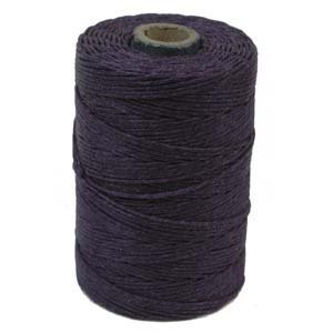 Waxed Irish Linen Crawford Cord 4 Ply 1 Spool PLUM 420017