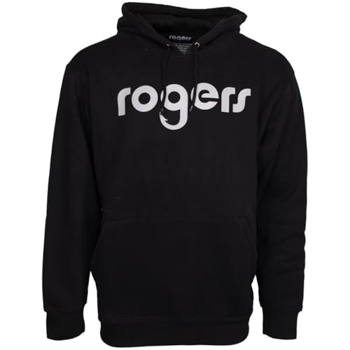 Rogers Men's Cotton Hoodie Jacket in Black Size XXL2