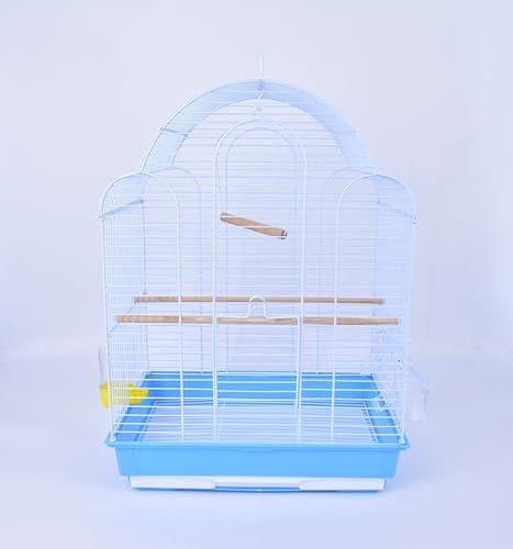Accessori: la gabbia include un vassoio estraibile, 1 Beverino, 2 mangiatoie, 2 posatoi in legno e 1 altalena per il divertimento del vostro animale
