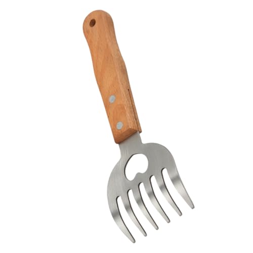 Gogogmee Stainless Steel Bear Claw Meat Shredder with Long Handle Multi Use Pulled Pork Shredder Dishwasher Safe Tool with Built Bottle Opener for Quick Food Preparation