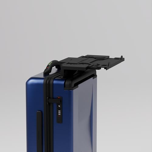 Image of Carry-on PRO (56cm) Cabin Trolley Bag with Digital Weighing Scale & Free Backpack, Laptop Stand, Combination Lock, Phone Stand, 8 Lockable Wheels, PC Hard-Shell (T6 Digital, Indigo)