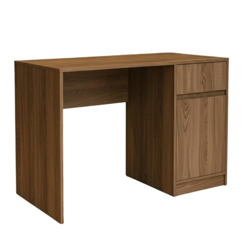 Escrivaninha Office Moderna Compacta com Gaveta e Porta – Mesa para Computador e Home Office(FREIJO)