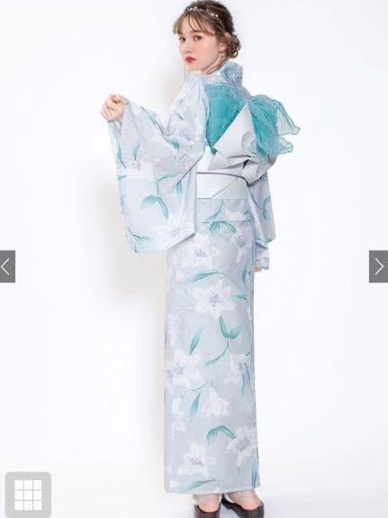 Amazon.co.jp: マーシュ彩着用 GRL 百合浴衣セット 浴衣 帯 2点