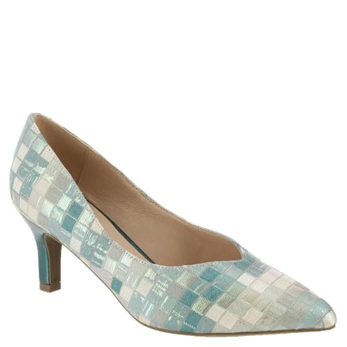 Masseys Brianne Women's Pump, 7.5 C/D US, Teal-Multi-Iridescent