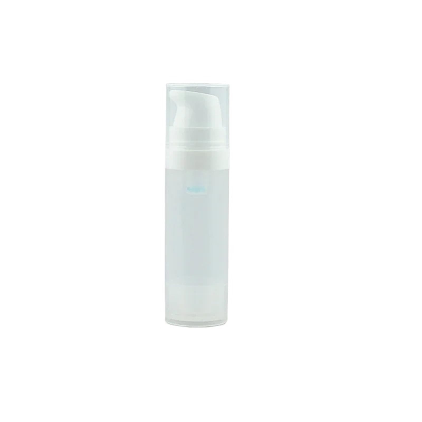 SKPVPOKOYL 3Pcs Press Type Vacuum Cosmetics Plastic Bottles For Travel Sample Bottles(15ml White 3Pcs)