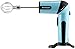 Wonderper Cordless Hand Mixer Battery Operated Mixer Battery Hand Mixer Battery Operated Hand Mixer Cordless Mixer Rechargeable - Blue