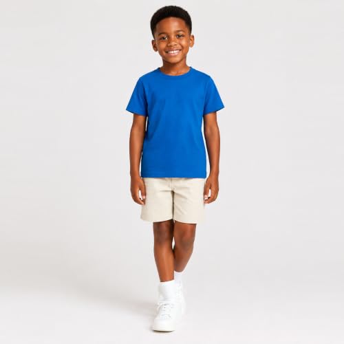 Image of Mud Kingdom T-Shirt for Boys Short Sleeve Plain Cotton Classic Summer Casual Stripe