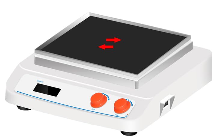 Orbital Rotator Lab Orbital Shaker Reciprocate Shaker Mixing Equipment with Adjustable Tray Amplitude 8MM DC Brushless Motor Speed Range 60 to 500rpm LCD Speed Display