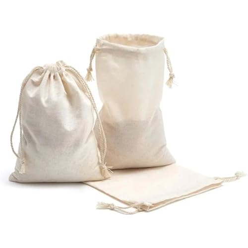 Pochettes à cordon uni anti-poussière pour ranger vos bijoux x50