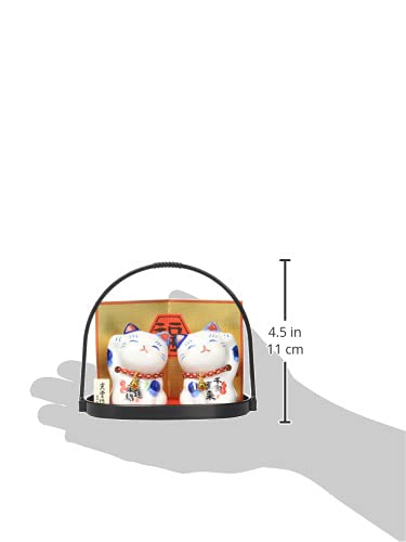 Amazon.co.jp: 彩堂窯(Saidougama) 置物 白 6cm 薬師窯 染錦 ひと