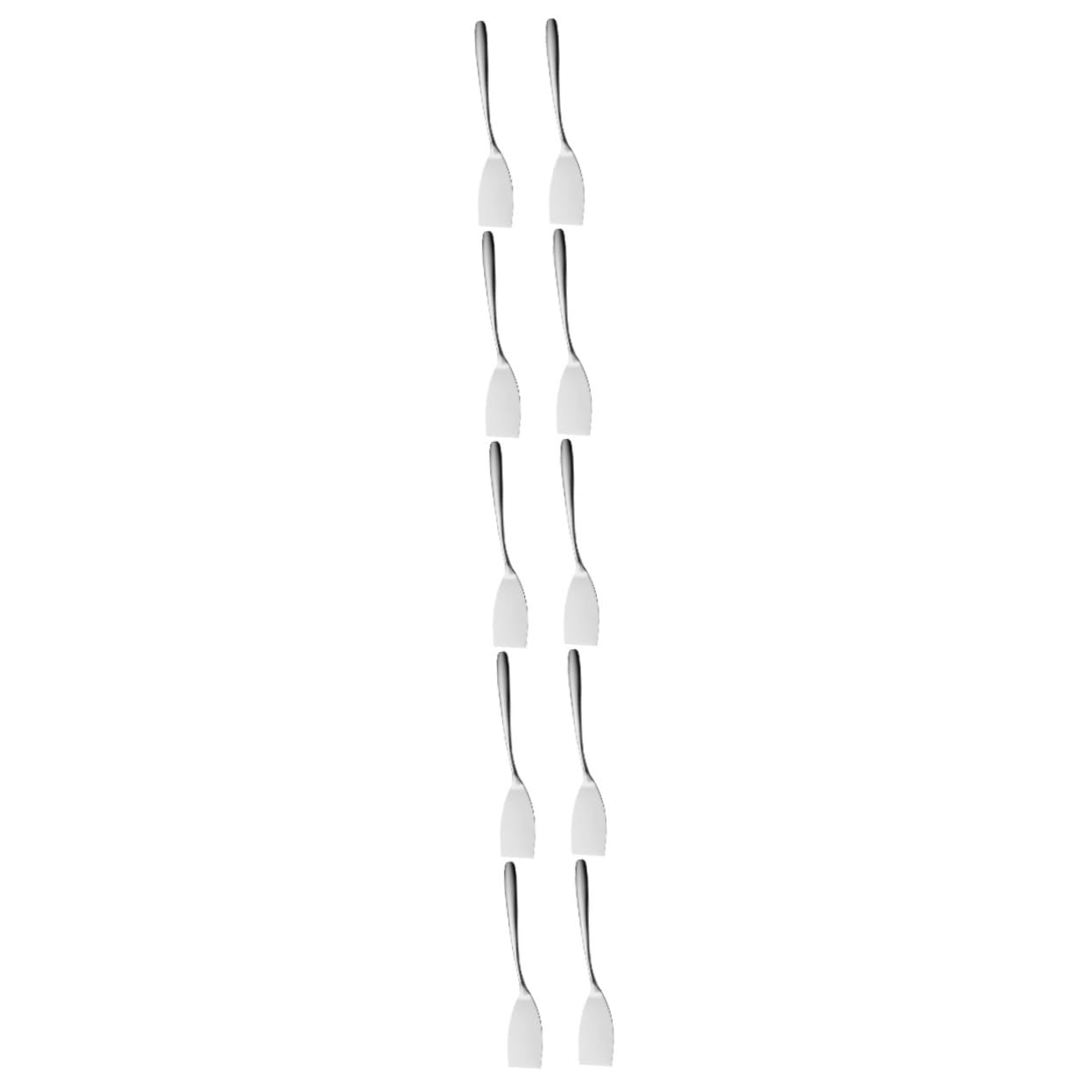 Toyvian 10pièces Spatule Acier Spatule Pour Poisson Et Pizza Ustensile De Cuisine Multifonction Pour Barbecue Et De Steak