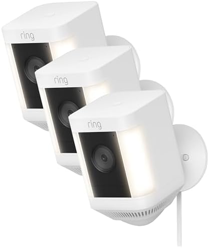 新品　Ring Spotlight Cam Plus ブラック Ring Spotlight Cam Plus Outdoor/Indoor 1080p Plug In
