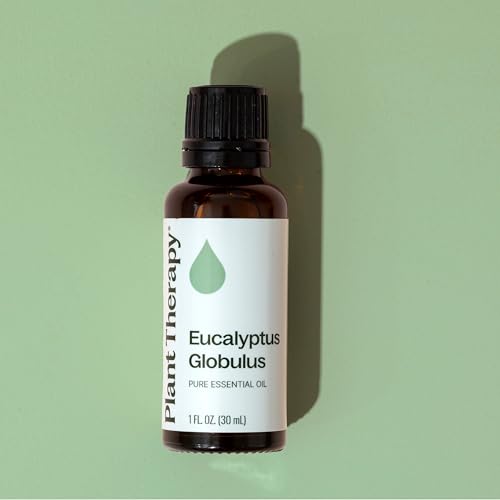 Plant Therapy Eucalyptus Globulus Essential Oil 30 mL (1 oz) for Diffuser, Skin, Hair, Aromatherapy DIYs, and Clear Breathing, 100% Pure, Undiluted, Therapeutic Grade