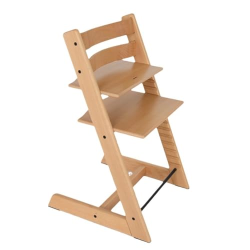 SIzlaho子供の成長に合わせて椅子、ベビーダイニングチェア、椅子、多機能、調節可能、ブナ材の子供用ダイニングチェア、学習椅子、ギフト、快適、スタイリッシュ、無垢材スタイル (ナチュラル,48*46*80cm)