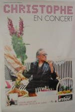 Affiche Christophe En Concert grand format poster mural rétro 80X120cm