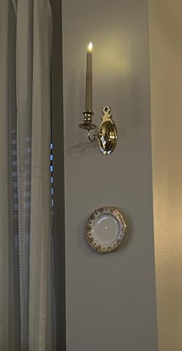 Rocky Mountain Goods Plate Hanger for Wall and Mounting Hardware - Fits Decorative Plates and platters - Heavy Duty Polished Brass - Vinyl Non Scratch Hooks - Includes Wall Mount kit (11" - 18")