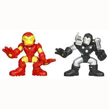 Marvel Superhero Squad Series 16 Iron Man & War Machine Action Figure 2-Pack by Hasbro Inc (English Manual)