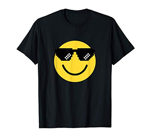 Emoticon Smiling Face With Pixelated Thug T-Shirt 1 Emoticon Smiling Face With Pixelated Thug T-Shirt