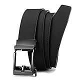 [CHAOREN] ベルト メンズ ビジネス - ラチェット式 ベルト 革 使いやすい - 無段階調整 紳士用 スーツ 仕事 就活 カジュアル （幅35mm）