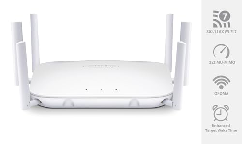 Image of Fortinet FortiAP 243K Wi-Fi 7 Indoor Access Point | Quad-Radio with External Antenna Support | 6GHz Tri-Band | 10 Gigabit Ethernet | BLE /ZigBee | WPA3 Security (FAP-243K-A)