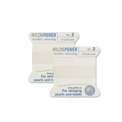 2 Pcs Griffin Nylon Power Bead Beading Stringing Cord Thread