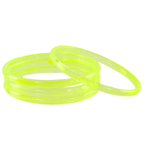 Image of STYOLLO Viral Jelly Plain Transparent Glass Kada Set For Women & Girls | Kanch Kada For Girls | Daily Ethnic Traditional Jewelry | Glossy Classic Fashion Kangan For Wedding, Festive & Parties - Set Of 4