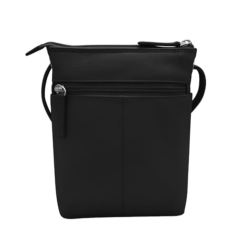 Image of ili New York Leather Mini Sac Crossbody - Genuine Leather Crossbody Bags for Women with RFID Blocking, Adjustable Strap