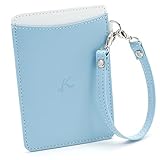 [キタムラ] ストラップ付き パスケース PH0674 アイスブルー/ホワイト [青] 21901