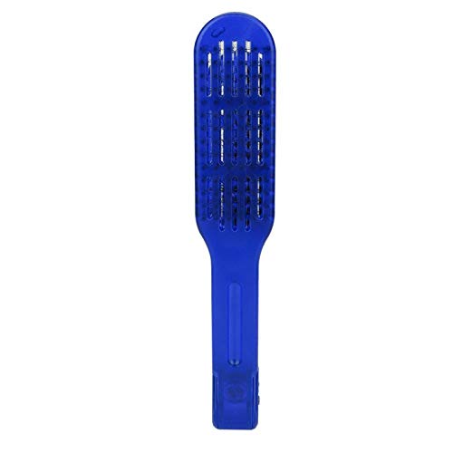 Peine alisador de cabello estilo V azul miniatura 7