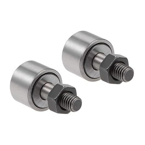 CF6 Cam Follower KR16 Needle Roller Bearing, 16mm Roller Diameter, 11mm Roller Width, M6 Standard Stud (Pack of 2)-image-5