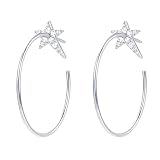 Pendientes de aro chapados en oro de 14 quilates para mujer, delicados aros abiertos de circonita cúbica de 30, 40, 50 mm, 1,6 mm de ancho, ligeros aretes de oro y plata y negro para fiestas
